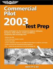 Cover of: Commercial Pilot Test Prep 2003 by United States Federal Aviation Administration