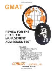 Cover of: Review for the Graduate Management Admissions Test, GMAT