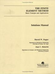 Cover of: Finite Element Method | Pepper&hei