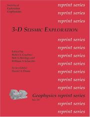 Cover of: 3-D Seismic Exploration (Geophysics Reprint Series, No. 22)