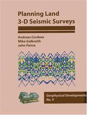 Cover of: Planning Land 3-D Seismic Surveys (plus CD-ROM) by Andreas Cordsen