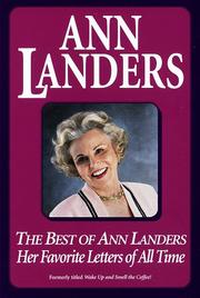 Cover of: The best of Ann Landers: her favorite letters of all time