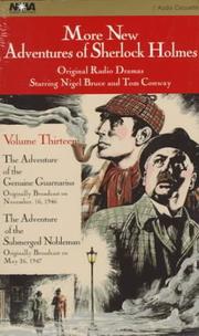 Cover of: More New Adventures of Sherlock Holmes - Volume 13: The Adventure of the Genuine Guarnarius & The Adventure of the Submerged Nobleman