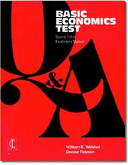 Cover of: Basic Economics Test | Various