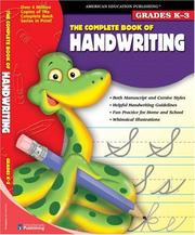 Cover of: The Complete Book of Handwriting