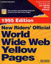 Cover of: New Riders' Official World Wide Web Yellow Pages/1995