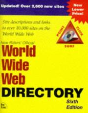 Cover of: New Riders Official World Wide Web Directory (New Riders Development Group)