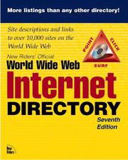 Cover of: New Riders' Official Internet and World Wide Web Directory