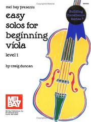 Cover of: Mel Bay Presents Easy Solos for Beginning Viola