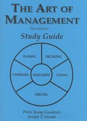 Cover of: The Art of Management | Peter Spang Goodrich
