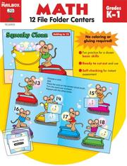 Cover of: File Folder Centers Math K-1