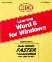 Cover of: Learning Word 6 for Windows by Mike Singleton, Mike Singleton