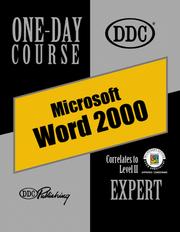 Cover of: Word 2000 Expert One Day Course by DDC Publishing, Patty Winter, Faithe Wempen