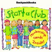 Cover of: Start a Club (American Girl Backpack Books) by Abby Carter