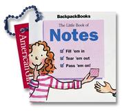 Cover of: The Little Book of Notes (American Girl Backpack Books) | Valerie Coursen