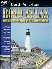 Cover of: AAA North American Road Atlas 2001 Edition (Aaa Road Atlas)