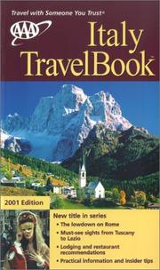 Cover of: AAA 2001 Italy TravelBook | American Automobile Association.