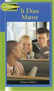 Cover of: It Does Matter (Carter High Chronicles Senior Year)