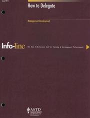 Cover of: How to Delegate (Infoline)