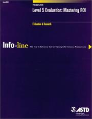 Cover of: Info-line : Level 5 Evaluation by Patricia F. Pulliam, Jack Phillips