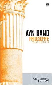 Cover of: Philosophy by Ayn Rand