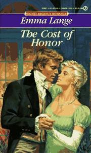 Cover of: The Cost of Honor by Emma Lange