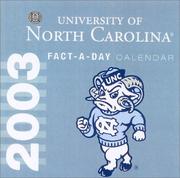 Cover of University of North Carolina 2003 Collegiate Sports Calendar