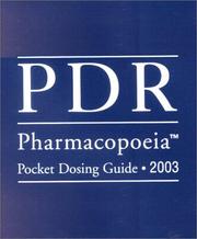 Cover of: PDR Pharmacopoeia Pocket Dosing Guide 2003 5+1 Free Pre- Pack