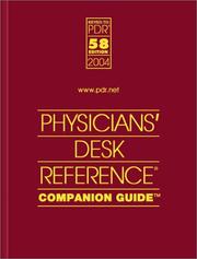 Cover of: Physicians Desk Reference Companion Guide 2004 (Pdr Guide to Drug Interactions, Side Effects and Indications)