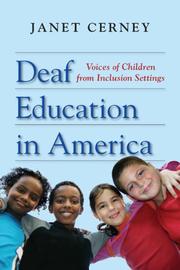 Cover of: Deaf Education in America by Janet Cerney