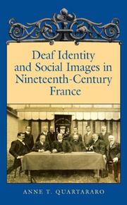 Cover of: Deaf Identity and Social Images in Nineteenth-Century France