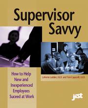Cover of: Supervisor Savvy by LaVerne L. Ludden Ed.D., Thomas Capozzoli