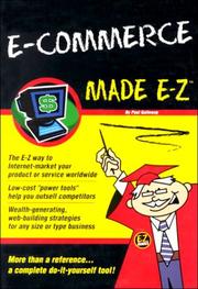 Cover of: E-Commerce Made E-Z (Made E-Z Guides) by Paul Galloway