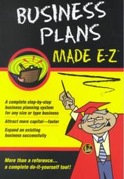 Cover of: Business Plans Made Ez (Made E-Z)