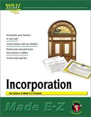 Cover of: Incorporation