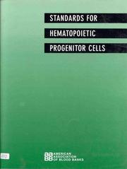 Cover of: Standards for Hematopoietic Progenitor Cells