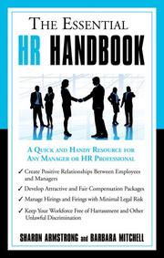 Cover of: The Essential HR Handbook | Sharon Armstrong