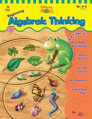 Cover of: Funtastic Frogs Beginning Algebraic Thinking by Ann Roper