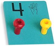 Cover of Peg-it Number Boards with Easy Grip Pegs with Fingerspell (Peg-It Number Board Sets)
