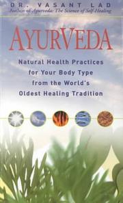 Cover of: Ayurveda by Vasant Lad