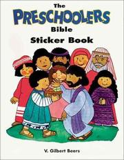 Cover of: The Preschoolers Bible Sticker Book (Children) by V. Gilbert Beers