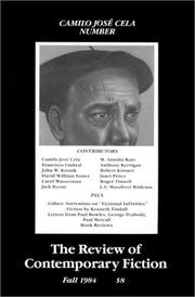 Cover of: Camilo Jose Cela 4/3 by Review of Contemporary Fiction