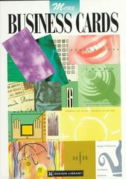 Cover of: More Business Cards (Design Library) by Rockport Publishing
