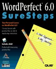 Cover of: Wordperfect 6.0 Suresteps