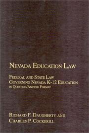 Cover of: Nevada Education Law