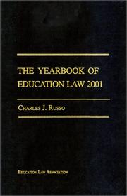 Cover of: The Yearbook of Education Law 2001 (Yearbook of Education Law)
