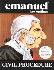 Cover of: Civil Procedure by Steven L. Emanuel