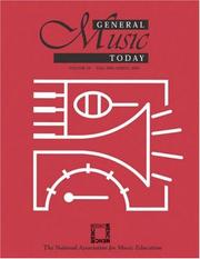 Cover of: General Music Today Yearbook