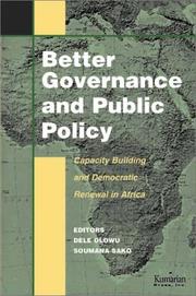Cover of: Better Governance and Public Policy: Capacity Building for Democratic Renewal in Africa