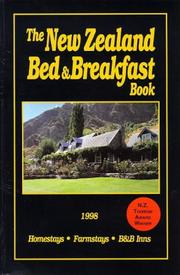 Cover of: The New Zealand Bed and Breakfast Book 1998 (New Zealand Bed and Breakfast Book)